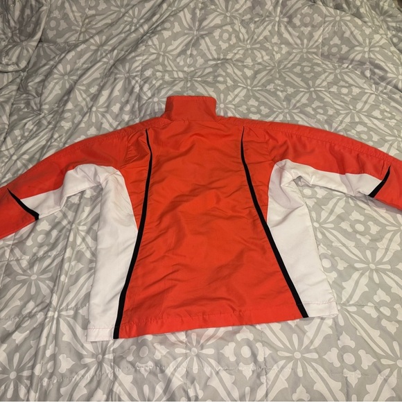 Vintage style Wilson Women's Orangey-Red and White Jacket - Picture 6 of 6